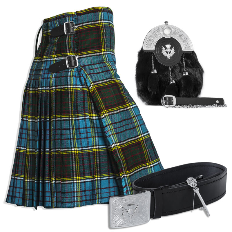 UMAM Tartan Kilt Set – 05 Pieces Kilt Accessories for Men, Scottish Outfit