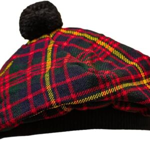 UMAM Scottish Traditional Tam o' Shatner Acrylic Wool Tammy Hat Flat Bonnet Kilt Many Tartans - Cameron of Erracht 018tcp