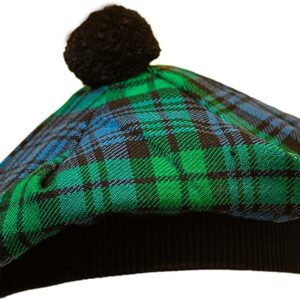 UMAM Scottish Traditional Tam o' Shatner Acrylic Wool Tammy Hat Flat Bonnet Kilt Many Tartans - Campbell Ancient 05tcp