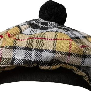 UMAM Scottish Traditional Tam o' Shatner Acrylic Wool Tammy Hat Flat Bonnet Kilt Many Tartans - Campbell of Thompson 017tcp