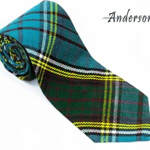 UMAM Scottish Neckties For Men - Many Clan Tartans, Acrylic Wool Men Ties - Anderson 043-nt