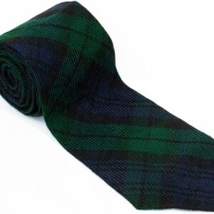 UMAM Scottish Neckties For Men - Many Clan Tartans, Acrylic Wool Men Ties - Black Watch Tartan