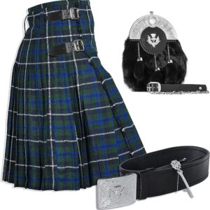 UMAM Tartan Kilt Set – 05 Pieces Kilt Accessories for Men, Scottish Outfit