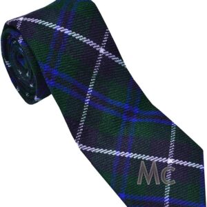 UMAM Scottish Neckties For Men - Many Clan Tartans, Acrylic Wool Men Ties - Blue Douglas Tartan