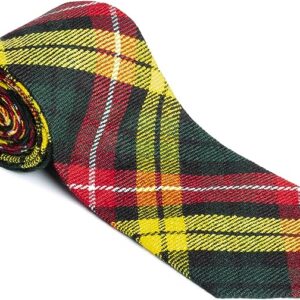 UMAM Scottish Neckties For Men - Many Clan Tartans, Acrylic Wool Men Ties - Buchanan Modern Tartan