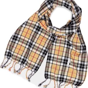 UMAM Plaid Scarf for Men and Women- 90inch, Handmade, Acrylic Wool Winter Scarf/Wedding Slash in Various Tartans - Campbell of Thompson
