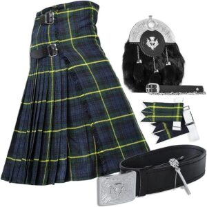 UMAM Tartan Kilt Set - 06 Pieces Kilt Accessories for Men, Scottish Outfit