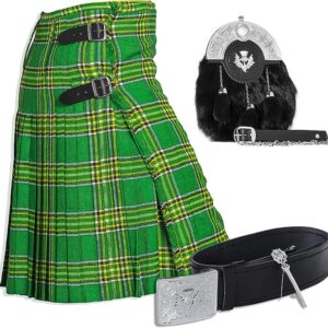 UMAM Tartan Kilt Set – 05 Pieces Kilt Accessories for Men, Scottish Outfit