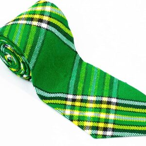 UMAM Scottish Neckties For Men - Many Clan Tartans, Acrylic Wool Men Ties - Irish Tartan