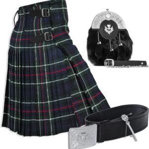 UMAM Tartan Kilt Set – 05 Pieces Kilt Accessories for Men, Scottish Outfit