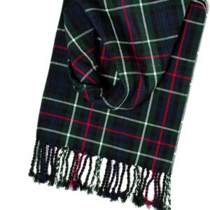 UMAM Plaid Scarf for Men and Women- 90inch, Handmade, Acrylic Wool Winter Scarf/Wedding Slash in Various Tartans - Mackenzie