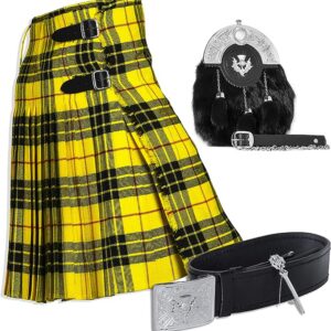 UMAM Tartan Kilt Set – 05 Pieces Kilt Accessories for Men, Scottish Outfit