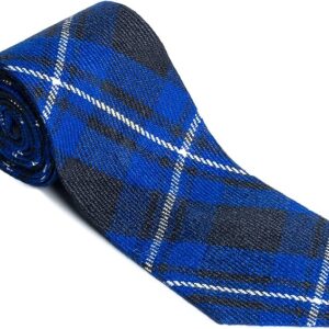 UMAM Scottish Neckties For Men - Many Clan Tartans, Acrylic Wool Men Ties - Scottish Blue 056-nt