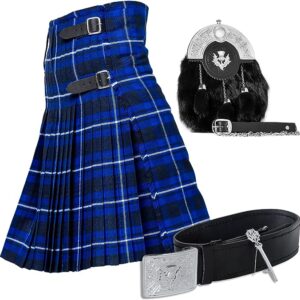 UMAM Tartan Kilt Set – 05 Pieces Kilt Accessories for Men, Scottish Outfit