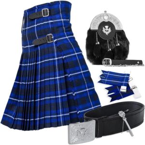 UMAM Tartan Kilt Set - 06 Pieces Kilt Accessories for Men, Scottish Outfit