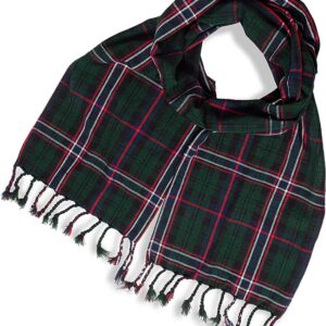 UMAM Plaid Scarf for Men and Women- 90inch, Handmade, Acrylic Wool Winter Scarf/Wedding Slash in Various Tartans - Scottish National