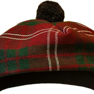 UMAM Scottish Traditional Tam o' Shatner Acrylic Wool Tammy Hat Flat Bonnet Kilt Many Tartans - Crawford 069tcp