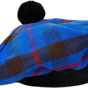 UMAM Scottish Traditional Tam o' Shatner Acrylic Wool Tammy Hat Flat Bonnet Kilt Many Tartans - Elliot 065tcp