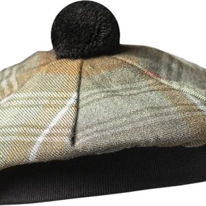 UMAM Scottish Traditional Tam o' Shatner Acrylic Wool Tammy Hat Flat Bonnet Kilt Many Tartans - Mackenzie Weathered 014tcp