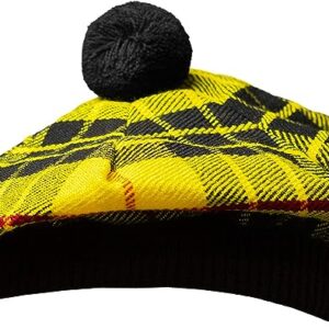 UMAM Scottish Traditional Tam o' Shatner Acrylic Wool Tammy Hat Flat Bonnet Kilt Many Tartans - Macleod of Lewis 006tcp