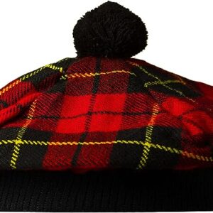 UMAM Scottish Traditional Tam o' Shatner Acrylic Wool Tammy Hat Flat Bonnet Kilt Many Tartans - Wallace 011tcp