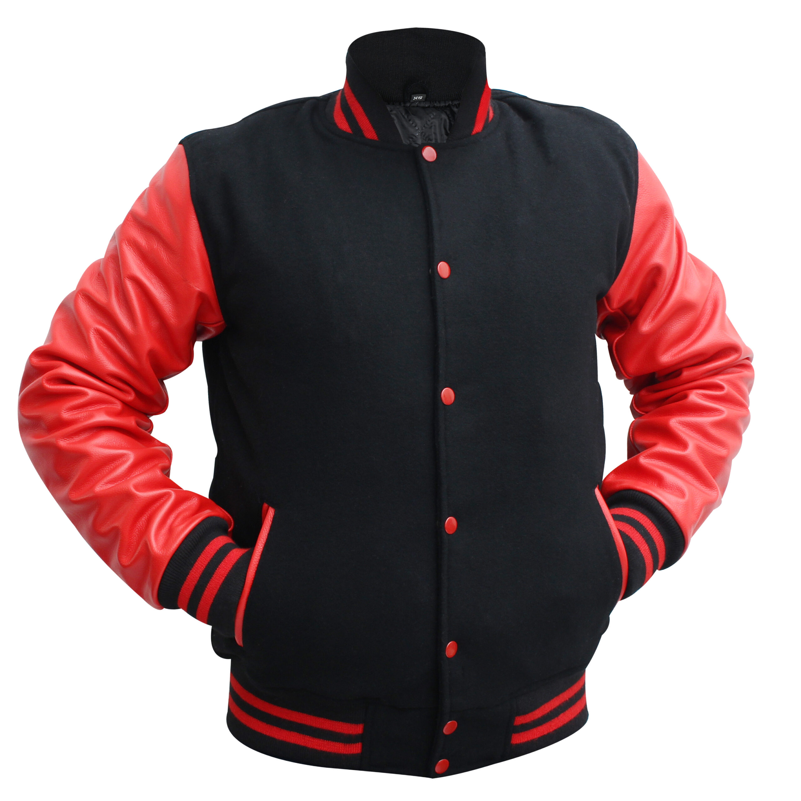UMAM Women's Men’s Varsity Jackets Baseball Letterman Wool Body Genuine Leather Sleeves Bomber American Style Varsity Jacket b