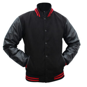 black jacket handed