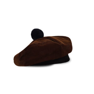 Scottish Traditional Tam o' Shatner Velvet Caps - Chocolate Brown