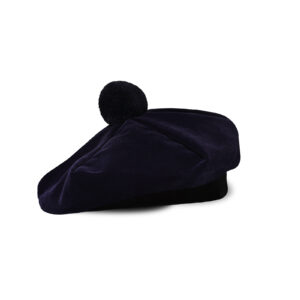Scottish Traditional Tam o' Shatner Velvet Caps - majestic blue