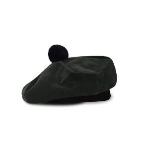 Scottish Traditional Tam o' Shatner Velvet Caps - majestic green