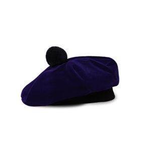 Scottish Traditional Tam o' Shatner Velvet Caps - night blue