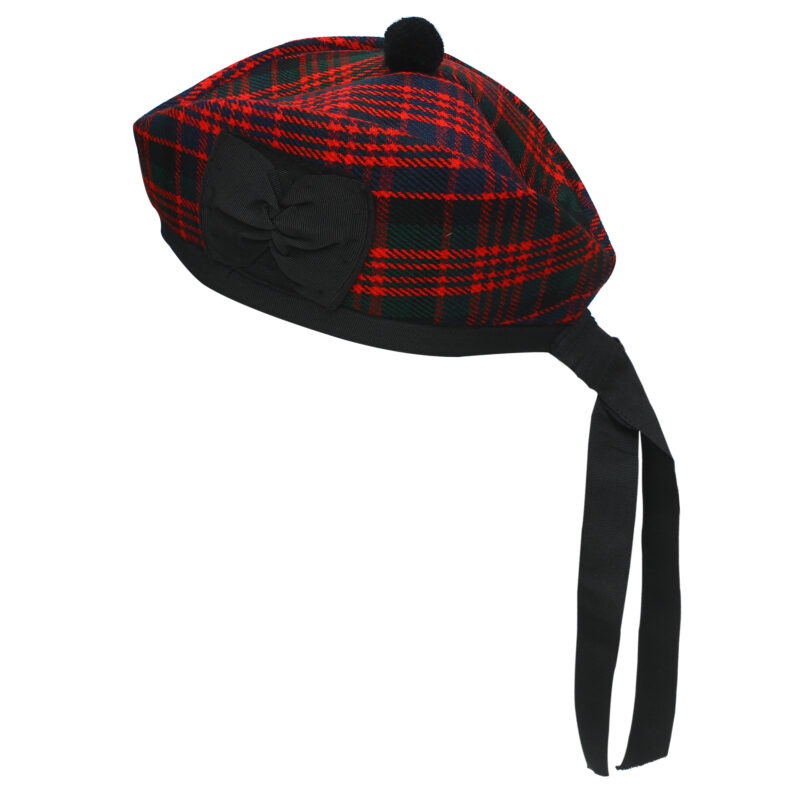 Glengarry Cap-Traditional Scottish Hat,100% Wool, Acrylic Wool Tartan,Kilts/Bagpipes Accessories,Polyester Cotton Ribbon - Image 8