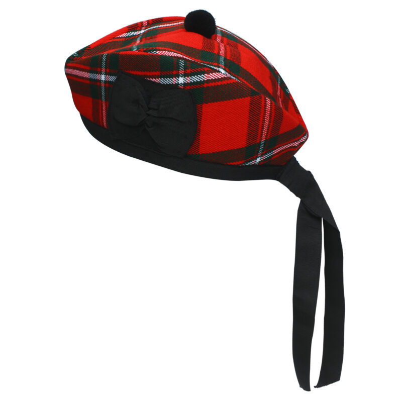 Glengarry Cap-Traditional Scottish Hat,100% Wool, Acrylic Wool Tartan,Kilts/Bagpipes Accessories,Polyester Cotton Ribbon - Image 7