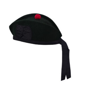 Glengarry Cap-Traditional Scottish Hat,100% Wool, Acrylic Wool Tartan,Kilts/Bagpipes Accessories,Polyester Cotton Ribbon