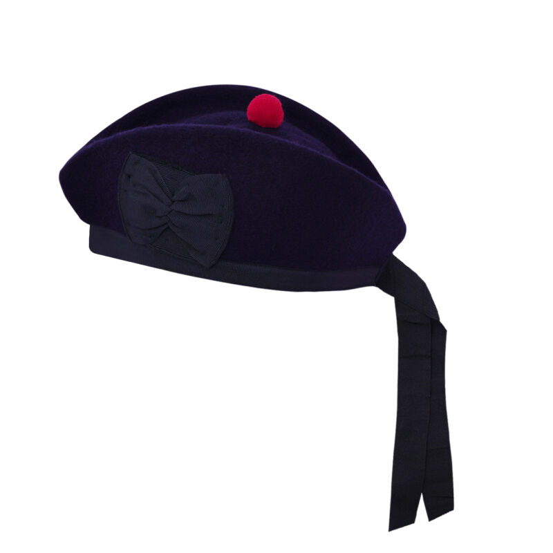 Glengarry Cap-Traditional Scottish Hat,100% Wool, Acrylic Wool Tartan,Kilts/Bagpipes Accessories,Polyester Cotton Ribbon - Image 6