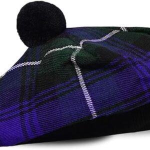 UMAM Scottish Traditional Tam o' Shatner Acrylic Wool Tammy Hat Flat Bonnet Kilt Many Tartans - Forbes