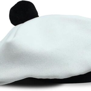 UMAM Scottish Traditional Tam o' Shatner Acrylic Wool Tammy Hat Flat Bonnet Kilt Many Tartans - Off-white 