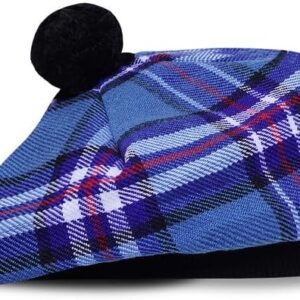 UMAM Scottish Traditional Tam o' Shatner Acrylic Wool Tammy Hat Flat Bonnet Kilt Many Tartans - Ranger