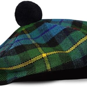 UMAM Scottish Traditional Tam o' Shatner Acrylic Wool Tammy Hat Flat Bonnet Kilt Many Tartans - Smith Ancient