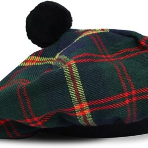 UMAM Scottish Traditional Tam o' Shatner Acrylic Wool Tammy Hat Flat Bonnet Kilt Many Tartans - Us Marine 