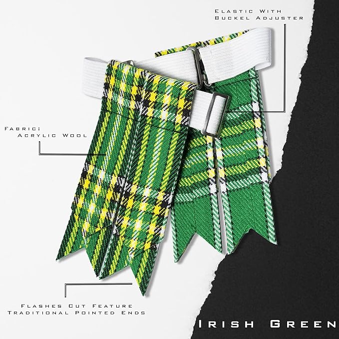 Kilt for Men, Premium Traditional Scottish Men's Kilt & Flashes - 5 Yard 16 oz Acrylic Wool - Image 2