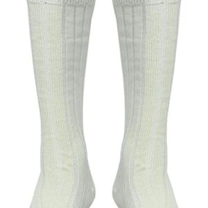 Scottish Highland Kilt Hose for Men, Ribbed Socks for USA Shoe Sizes, Wool Blend