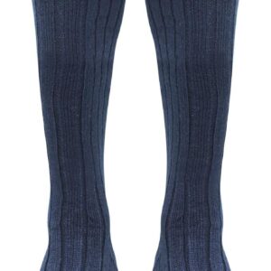 Scottish Highland Kilt Hose for Men, Ribbed Socks for USA Shoe Sizes, Wool Blend