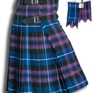 Kilt for Men, Premium Traditional Scottish Men's Kilt & Flashes - 5 Yard 16 oz Acrylic Wool