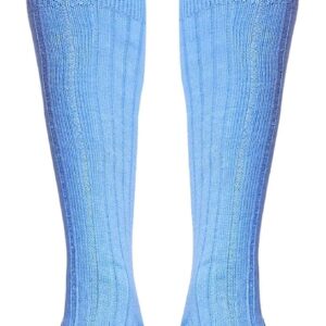 Scottish Highland Kilt Hose for Men, Ribbed Socks for USA Shoe Sizes, Wool Blend