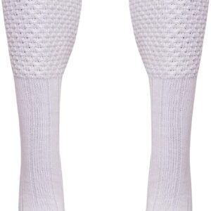 Scottish Highland Kilt Hose for Men, Ribbed Socks for USA Shoe Sizes, Wool Blend